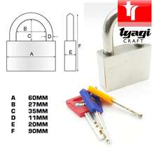 Stainless Steel Anti Rust SS Padlock High Security Shkle Lock 60mm 6cm X 2 - Multicolor - View 4