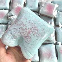 1pc Sticky Toast Bread Slow Rising Squishy Super Soft Realistic Toast Shaped Slow Rise Squishies Toy Food Squishy For Stress Relief Sensory Fidget Play Light Blue - 淺藍色 - 查看 8