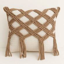Handmade Braided Cotton Macrame Cushion Cover 45cm X 45cm - Chocopalha73 - View 9