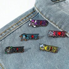 1/5 Pcs Cartoon Brooch Classic Character Design Enamel Pin Metal Badge Jewelry Clothing Backpack Accessories Gifts - Apricot - View 4