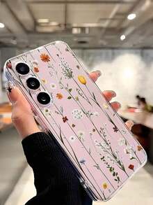 1 Piece Soft Phone Case With Artistic Floral Pattern, Compatible With Huawei Honor, Compatible With Redmi, Compatible With Galaxy A04e/12/A13/A14/A34/A50/A52/A53/A54/S21/S22/S23/S24/S25/S25Ultra/S25FE/S26/S26 PLUS/S26 ULTRA/S26 EDGE, 6A/7A/8A, 12T/13T/15T/15T Pro, International Version, Not The Domestic Version - 透明 6 - 查看 4