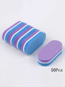 50 chiếc dũa móng tay mini hình vuông bằng xốp, nhiều màu sắc - Nhiều màu - Xem 11
