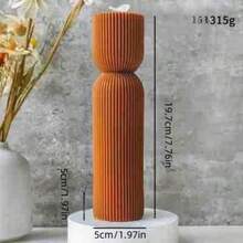 1支大豆蜂蜡香薰蜡烛 - 无烟，持久留香，家居装饰佳品，卧室氛围营造及DIY礼品之选。适用于家居装饰、壁炉、客厅、中央摆设、办公室、情人节礼物、蜡烛套装、香薰蜡烛、朋友礼物、女士礼物。 - 1PC - 查看 6
