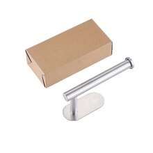 2 chiếc giá đựng giấy vệ sinh bằng thép không gỉ 304, gắn tường và tự dính, phụ kiện phòng tắm, đồ dùng gia đình. - Nhiều màu - Xem 5