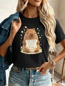 Women T-Shirts - Black - View 1