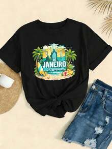 Women T-Shirts - Black - View 2