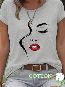 Women T-Shirts - [White] - View 8