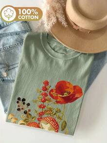 Women T-Shirts - [White] - View 6