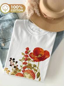 Women T-Shirts - [White] - View 12