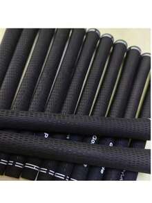 6pcs/Set PRIDE Tour VELVE Golf Club Grips, Rubber Golf Grip Standard/Mid/Oversize 60R, Anti-Slip - Black - View 1