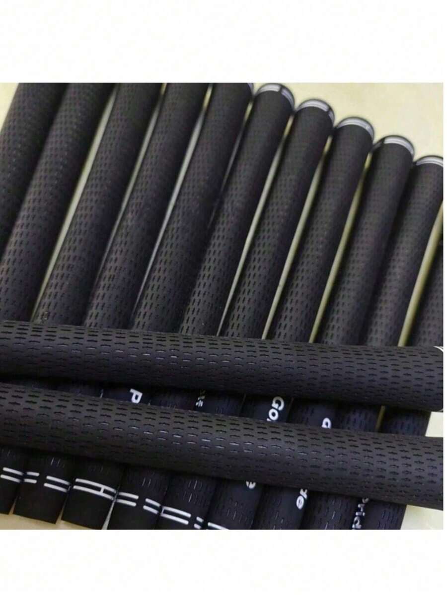 6pcs/Set PRIDE Tour VELVE Golf Club Grips, Rubber Golf Grip Standard/Mid/Oversize 60R, Anti-Slip - Black - View 1