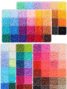 1 Box 24 Colors 2.6mm Melted Beads Set, Dot Puzzle Handmade DIY, Birthday, Graduation, Valentine's Day, Party Gift, Refill Beads Set, Multiple Colors Available - Puzzle Beads - View 2