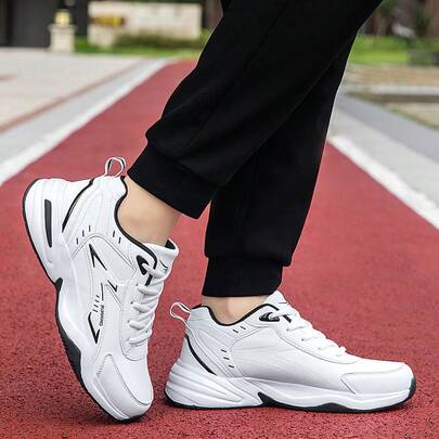 男士厚底跑步鞋，户外休闲运动鞋，轻便软底防滑通勤厚底运动鞋，多功能学生运动鞋，户外慢跑专用男士跑步鞋