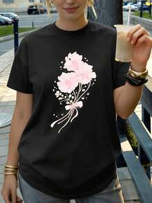 Women T-Shirts - Black - View 1