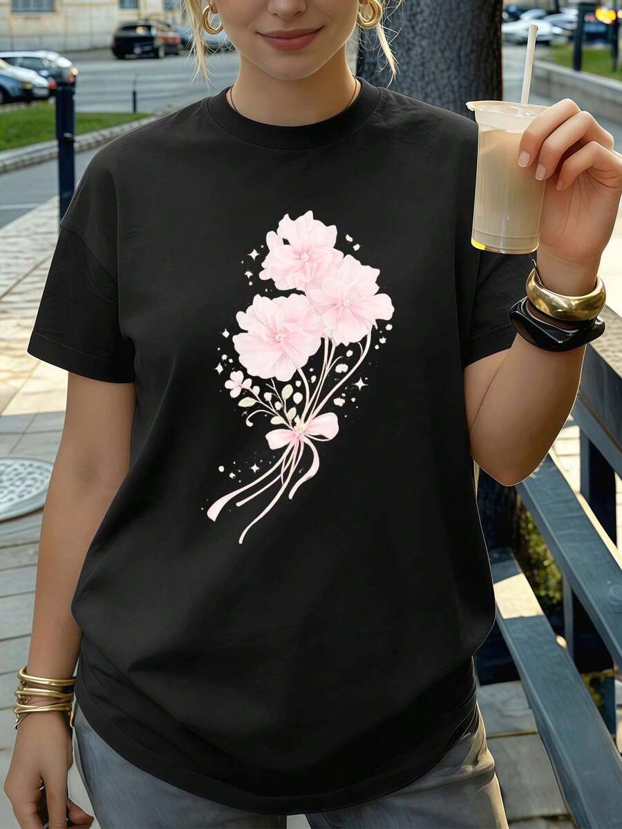 Women T-Shirts - Black - View 1