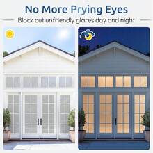 1 Roll White Frosted Window Privacy Film - Matte Glass Heat Insulation Static Cling Sticker, Suitable For Bathroom, Home And Office - White Matte Finish - View 9