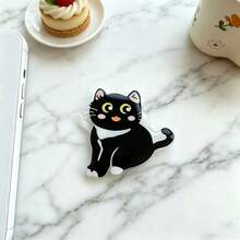 Cute Cartoon Inflatable Bracket, Extendable Adhesive Desktop Slouchy Phone Holder, Cat Design - Multicolor - View 7