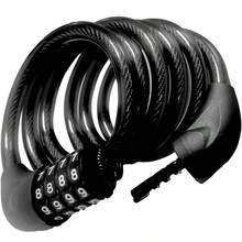 1PC Bike Cable Lock 6FT Long, 4 Digit Resettable Combination Lock, Heavy Duty Steel Cable With Waterproof Vinyl Coating Anti Theft Security Lock For Road Bike E-Bike Scooter Fence Gate Toolbox - Multicolor - View 3