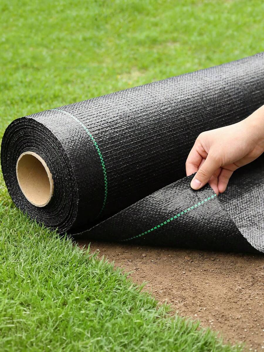 Màng chắn dày 80gsm – Ngăn chặn cỏ dại nhanh chóng, vải sân vườn thoáng khí, chịu lực cao, lớp phủ mặt đất bền chắc cho sân hiên, luống hoa, dễ dàng lắp đặt. - 1 mảnh màu đen - Xem 1