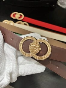 新款时尚心形搭扣,PU皮革,小众设计字母休闲可爱优雅性感街头波西米亚复古宫廷风商务派对 - A - 查看 15
