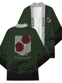 Japanese Style Kimono For Cosplay, For Anime And Comic Con Events T8QM - Red - View 4