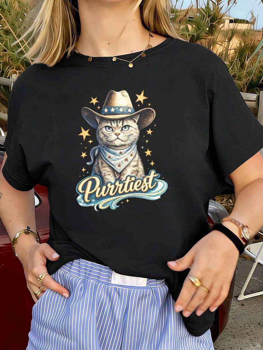 Women T-Shirts - Black - View 1