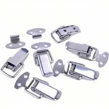 2/5Pcs Stainless Steel Box Latch Buckle Duckbill Clasp Universal Metal Clasp Accessories For Toolbox Wooden Box Beehive, Rust-Proof Corrosion-Resistant Durable - Silver - View 12