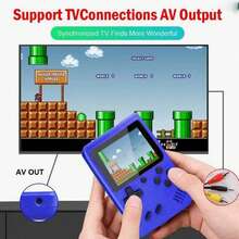 1pc Macaron Mini 400-In-1 Handheld Game Console, Large Screen Retro Classic Portable Gaming Device, With 1020mAh High Capacity Battery, Retro Game Console (1 Player/2 Players) - Multicolor - View 6