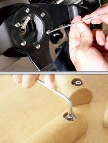 1 Set L-Shaped Wrench, Multi-Color Metric & Imperial L-Shaped Wrench Set, Hex Wrench Tool Kit, Portable - Multiple Styles - View 3