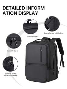 Myco Expandable Men's Business Backpack, Large Capacity Oversized Backpack For Travel, Vacation, Work, School, Casual Daypack - Multicolor - View 5