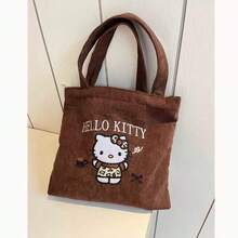 SANRIO 女款大容量托特包/單肩包/旅行包，可愛大容量多功能通勤包，適合旅行、上學、工作、外出，便攜時尚，度假與健身完美選擇，海灘、郵輪度假必備海灘包 - 彩色 - 查看 13
