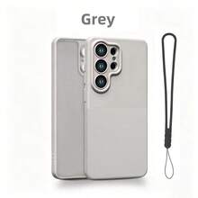 波点 TPU 手机壳，哑光全覆盖保护套，兼容 Galaxy S26/S25/S24/S23 Plus Ultra FE、A57/A37/A17/A56/A36/A16/A55/A35/A15/A54/A34/A14/A53。 - 灰色 - 查看 3