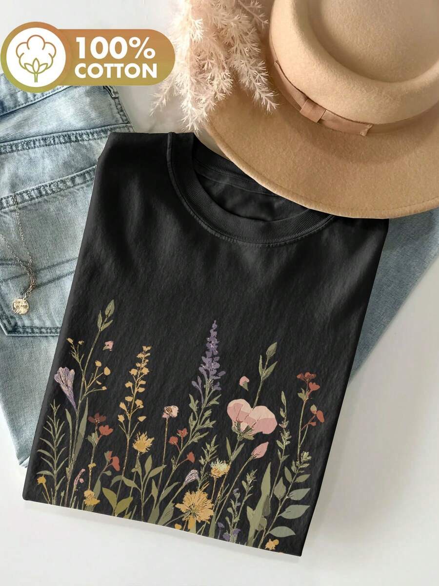 Women T-Shirts - Black - View 1
