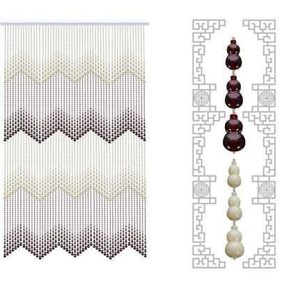 Beaded Acrylic Door Curtain Summer Hanging Bedroom Curtain Screen 90cm X 200CM