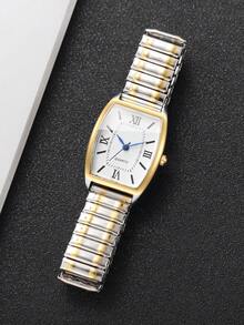 Bộ 3 đồng hồ đeo tay nữ dây thun co giãn, kiểu dáng thanh lịch, mặt số số, máy quartz, thời trang (Không bao gồm hộp đựng đồng hồ) - Nhiều màu - Xem 9