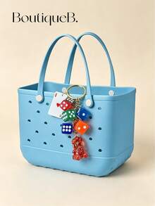 1PC Bag Charms,Beach Accessories For Women,Bag Chains,Purse Charms, Bag Charms For Handbags, Purse Keychain, Bag Accessories Charms, Cute Purse Charms For Handbags Designer,DIY Bag Accessories, Suitable For Decorating Bogg Bags,Handbags Accessories,Suitable For Summer Beach Travel Bag Decoration - Multicolor - View 1