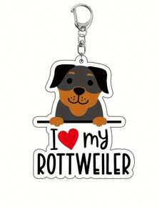 1pc Cute 2D Acrylic Jumping Dog Keychain, Suitable For Bags And Backpacks, Perfect Gift For Women And Girls, Customizable, Suitable For Thanksgiving, Christmas And Halloween, Also Can Be Used As Car Accessories, Bag Charms, Backpack Pendants, Ideal For School, Goth, Y2K Styles, Comes With ID Card Holder, Ideal For Car Accessories And Bag Charms Gifts For Mother, Father, Graduation, And Teacher - Multicolor - View 10
