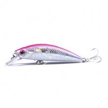 HENGJIA 1 pieza Señuelo micro minnow de 6cm-6g, señuelo hundible para spinning y trolling, adecuado para pesca de lubina - Multicolor - Ver 12