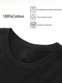 Women's Short-Sleeved T-Shirt, Women's Short-Sleeved Summer T-Shirt, Casual White T-Shirt With Football Print And Game Day Phrase, For Sports Lovers. - 黑色 - 查看 3