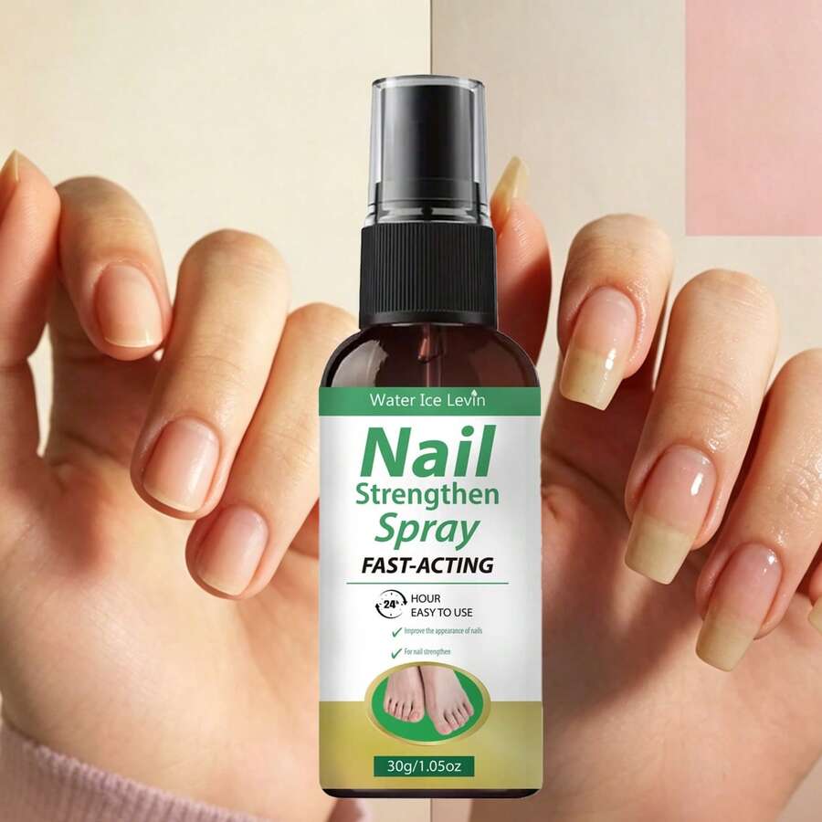 Spray fortalecedor de uñas | Rápido y duradero por 24 horas, endurece las uñas, mejora la apariencia, resultados fáciles en 24 horas, fortalece y endurece las uñas de los pies y de las manos, solución portátil para el cuidado de las uñas - 30 gramos - Ver 1