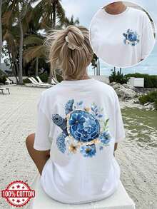 Women T-Shirts - [White] - View 12