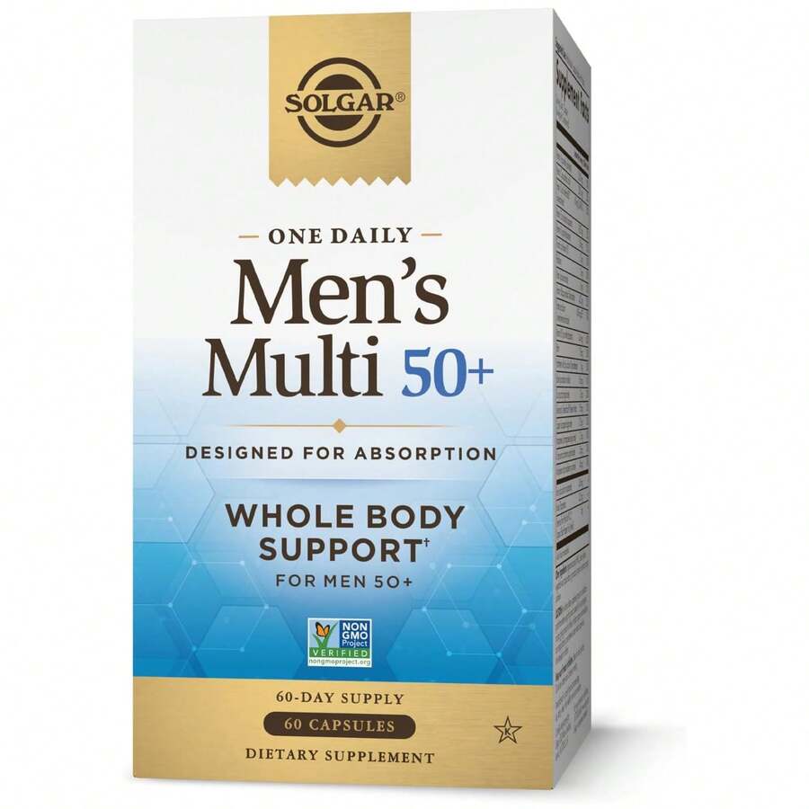 Solgar One Daily Men's Multivitamin 50+ Whole Body Support, 60 Capsules - 60抽 - 查看 1