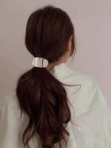 Conjunto de 4 presilhas de cabelo minimalistas em liga metálica, estilo boêmio, com design de folha. Presilhas de cabelo simples e elegantes, ideais para mulheres a partir de 14 anos. Acessórios de cabelo modernos em cores sólidas. - Cores misturadas - Ver 6
