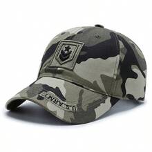 1pc Men's Baseball Cap | Adjustable Button, Lightweight Elastic, Embroidered Design, Suitable For Outdoor, Fishing And Casual Wear | Embroidered Logo Cap, Polyester Material, Hand Washable - Multiple Styles - View 12