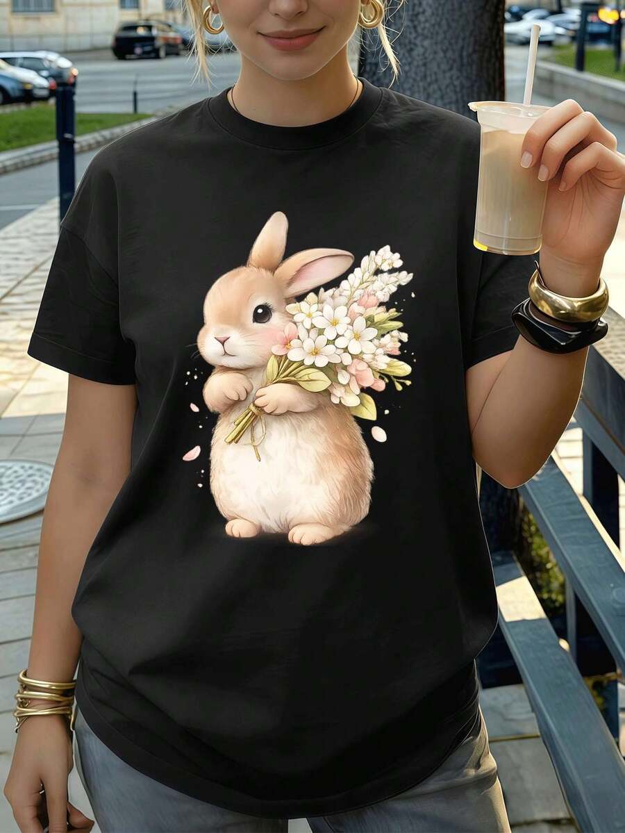 Women T-Shirts - Black - View 1