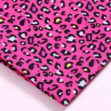 1pc Leopard Print Polyester Fabric, Clothing, Tablecloth, Bag, Handmade DIY Sewing Material - Multicolor - View 27