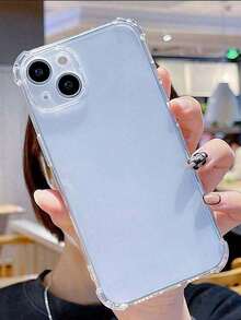Transparent Silicone Phone Case, Shock-Proof And Drop-Proof, Suitable For IPhone, Galaxy,  And Other Models, TPU Protective Back Cover, Waterproof, Anti-Fall, Anti-Scratch - Thông số kỹ thuật - Xem 4