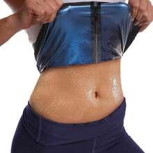 1pc Zipper Waist Trimmer, Suitable For Fitness Yoga, Designed For Sweat Absorption And Fat Burning - Multicolor - View 6