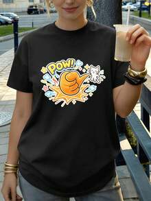 Women T-Shirts - Black - View 1