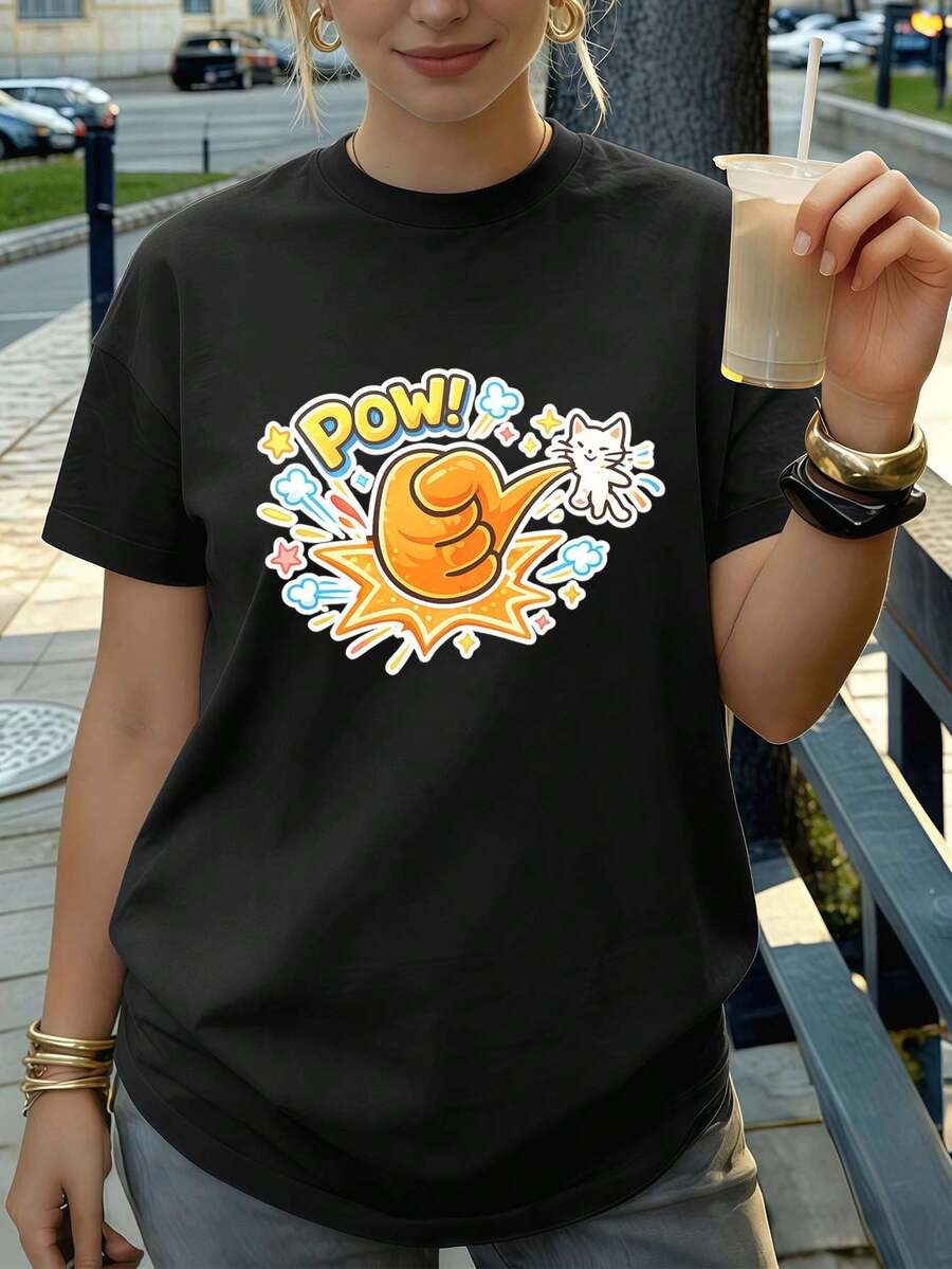 Women T-Shirts - Black - View 1